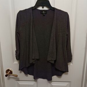 Vintage IZ Byer California Shrug High Low Size XS Gray